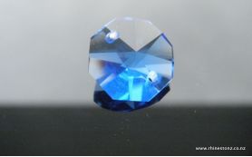 Preciosa Prism 2Hole Sapphire 14mm